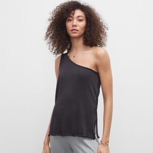 Club Monaco One Shoulder Rib Top, size small, NWT